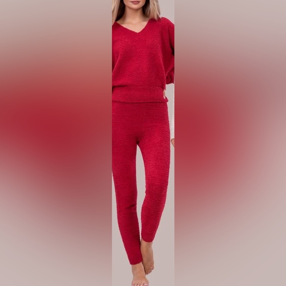 By Egreis coz’e sweater and bottom set in red size large.